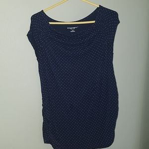 Poka dot maternity shirt